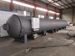 眾泰同澤機械1500*13000電蒸汽硫化罐發貨現場 膠輥